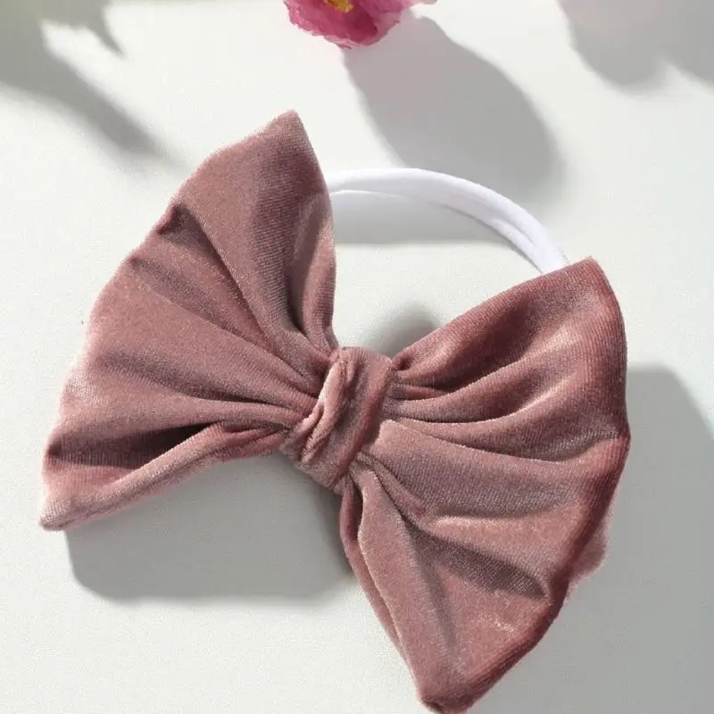 D7YD mameluco para sesiones fotos niña pequeña con lazo trasero y conjunto sombreros a juego mono para recién - imagen 4