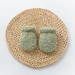 Guantes de lana felpa para niños, suave y cálido invierno