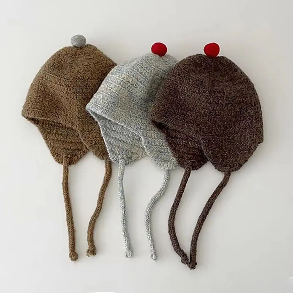 Gorro cómodo y elástico, gorro de lana suave y transpirable, gorro cálido y acogedor para niños y niñas