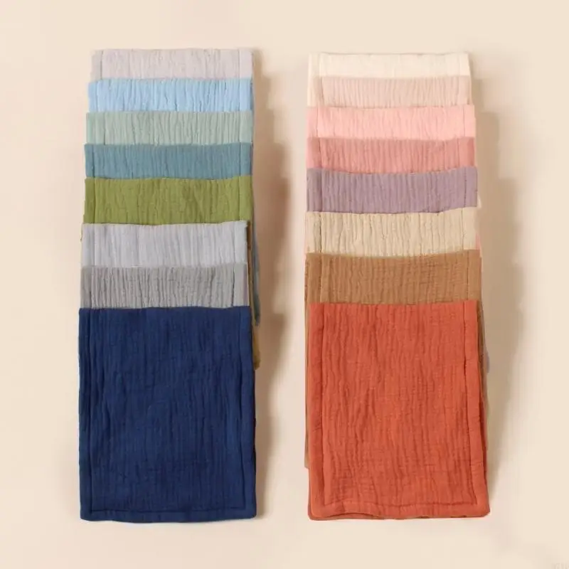 Babero para babeo bebé D7YD, paño para eructar muselina suave y absorbente, toalla para Saliva 6 capas, hombrera y - imagen 4