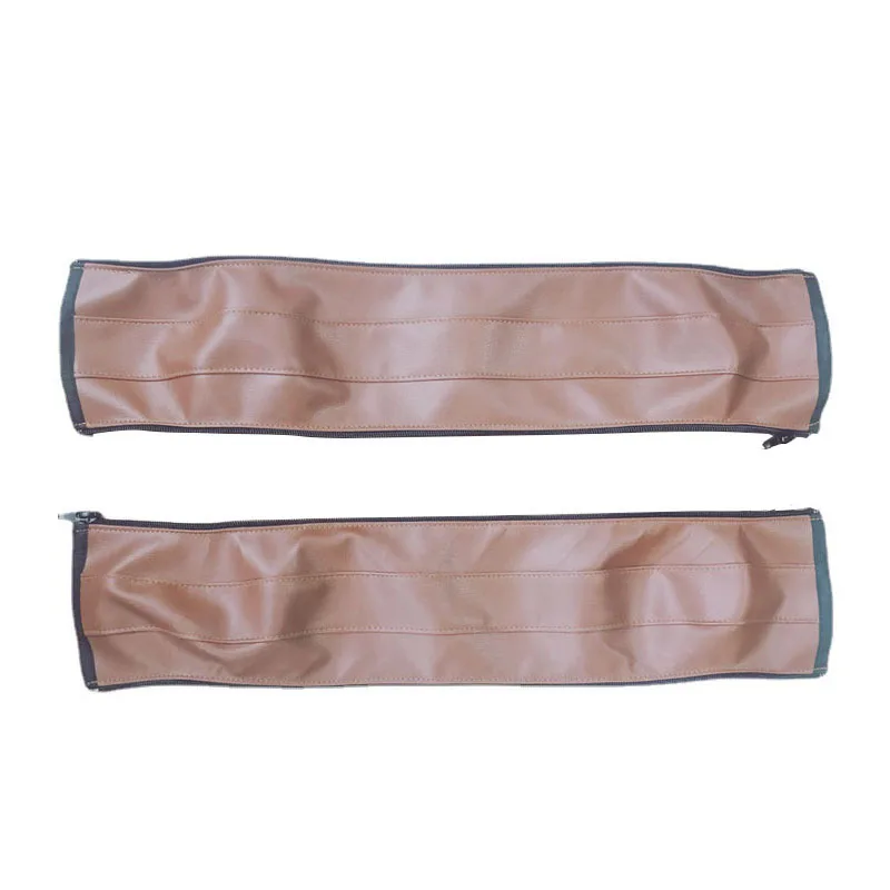 Cubierta de cuero PU para cochecito de bebé, tipo cremallera, se puede desmontar y lavar, modelo General, accesorios antideslizantes que absorben el sudor - imagen 5