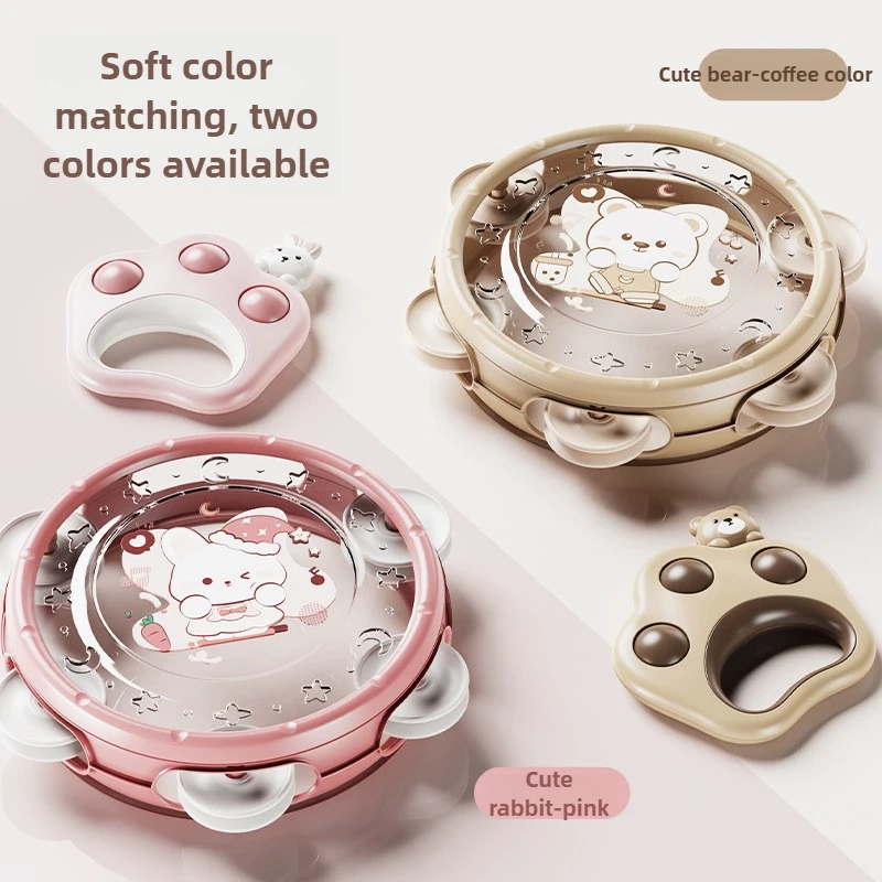 Juguete de campana de manivela para bebé con rompecabezas y agarre masticable: juego sensorial de aprendizaje temprano para educación infantil y juego calmante - imagen 2