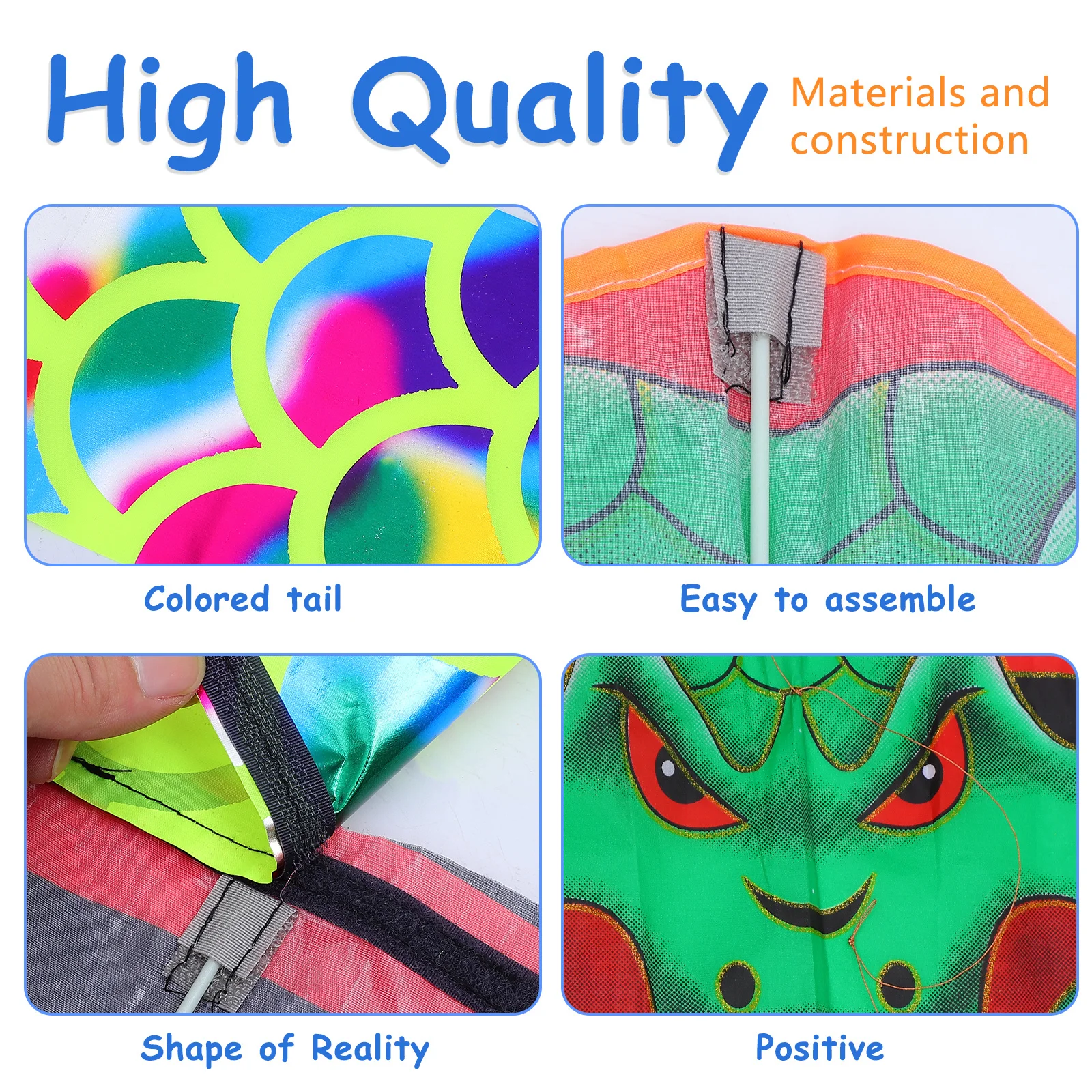 Cometa de serpiente larga grande hecha a mano Ophidian Flying duradera deportes de playa al aire libre niños adultos regalo ligero plegable Animal