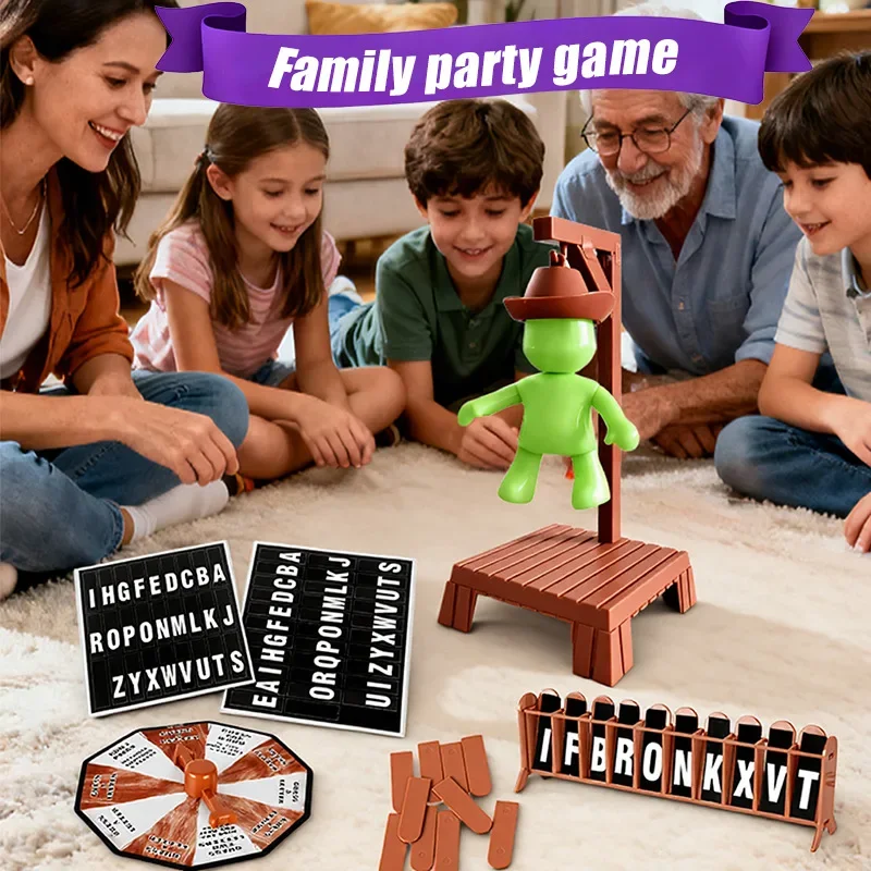 Juegos de mesa magnéticos Hangman, juego de palabras de adivinación misteriosa, reunión familiar, juguete interactivo para padres e hijos, juegos de fiesta para adolescentes