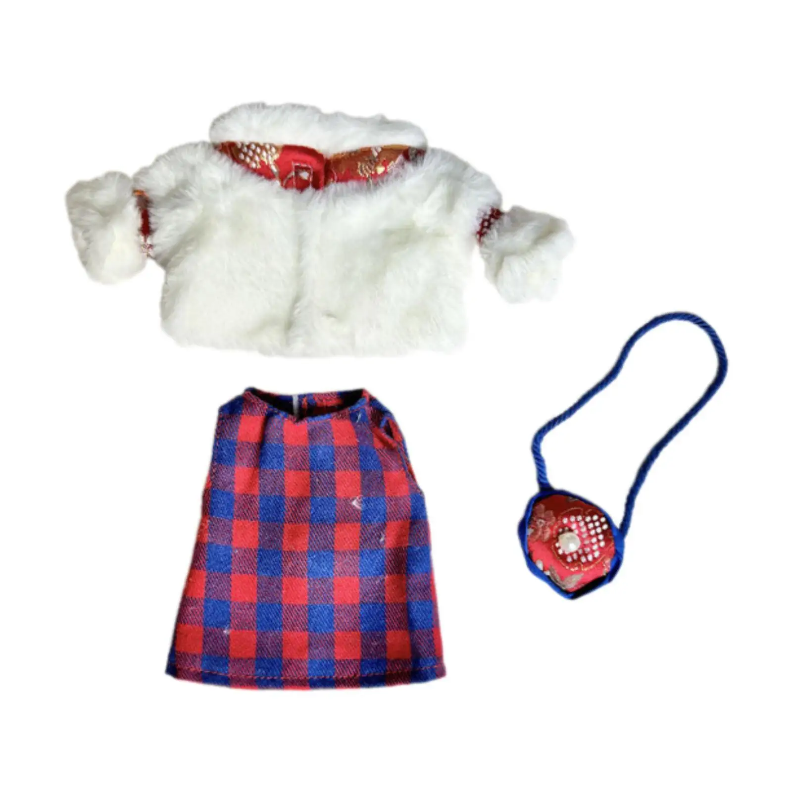 red blue skirt