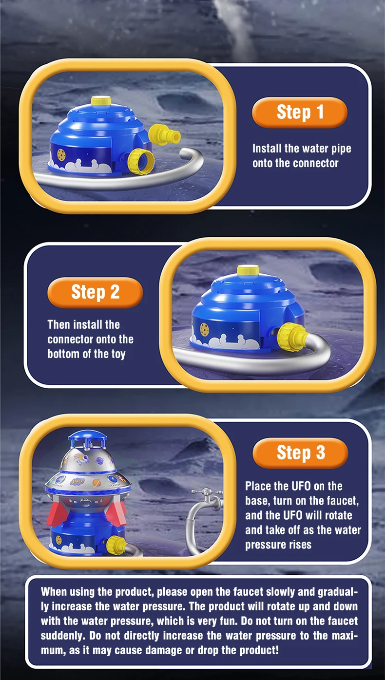 Juguetes lanzadores, aspersor para exteriores, chorro de agua, tiro, elevación a presión, juguete, interacción divertida en jardín, césped, juguetes acuáticos para niños - imagen 3