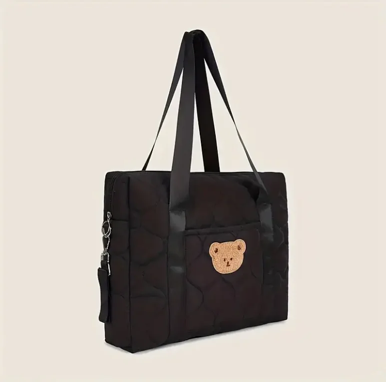 Bandolera parental negra de gran capacidad – Bolsa práctica para padres - imagen 4