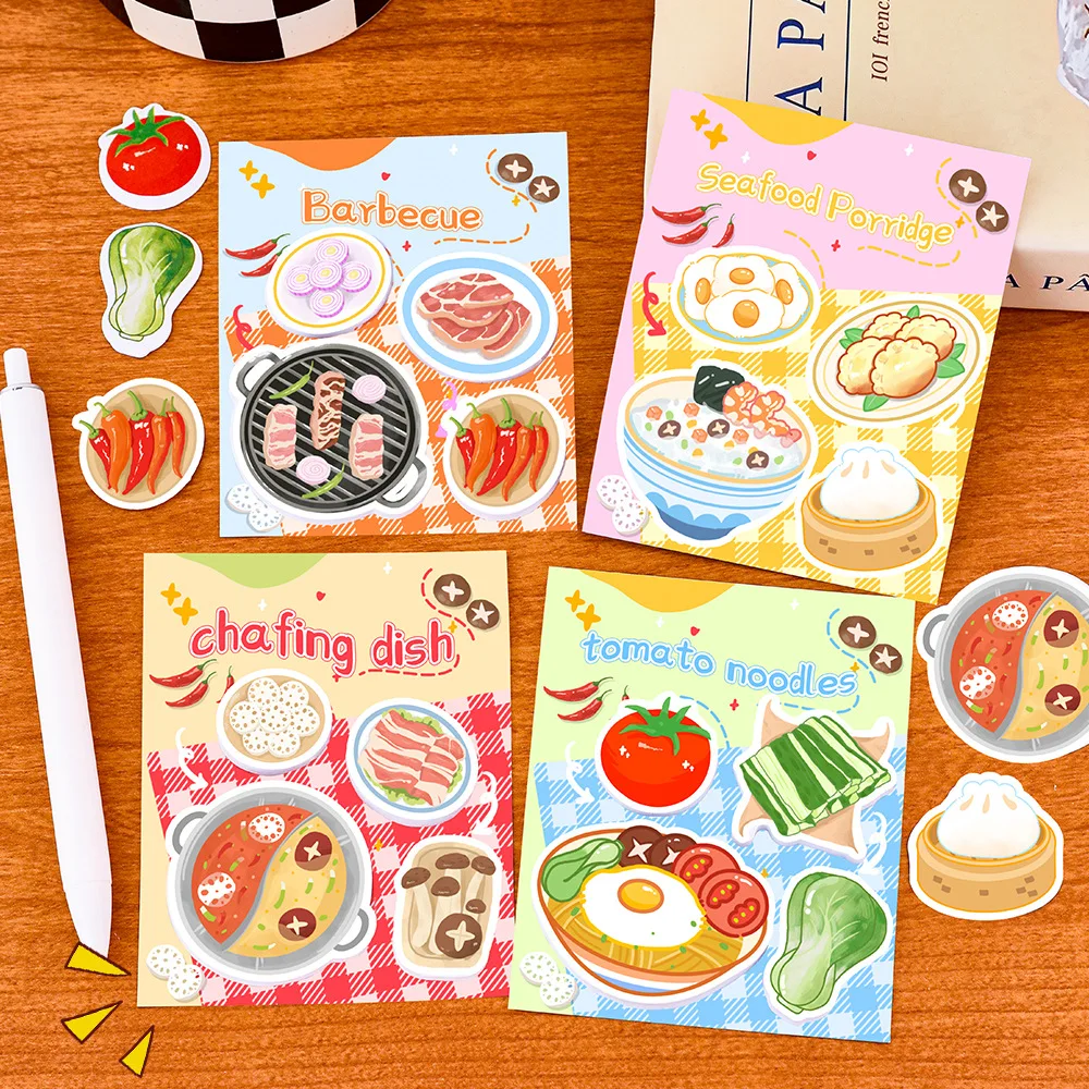 Notas adhesivas infantiles con diseños de sushi y postres – Aesthetic - imagen 5