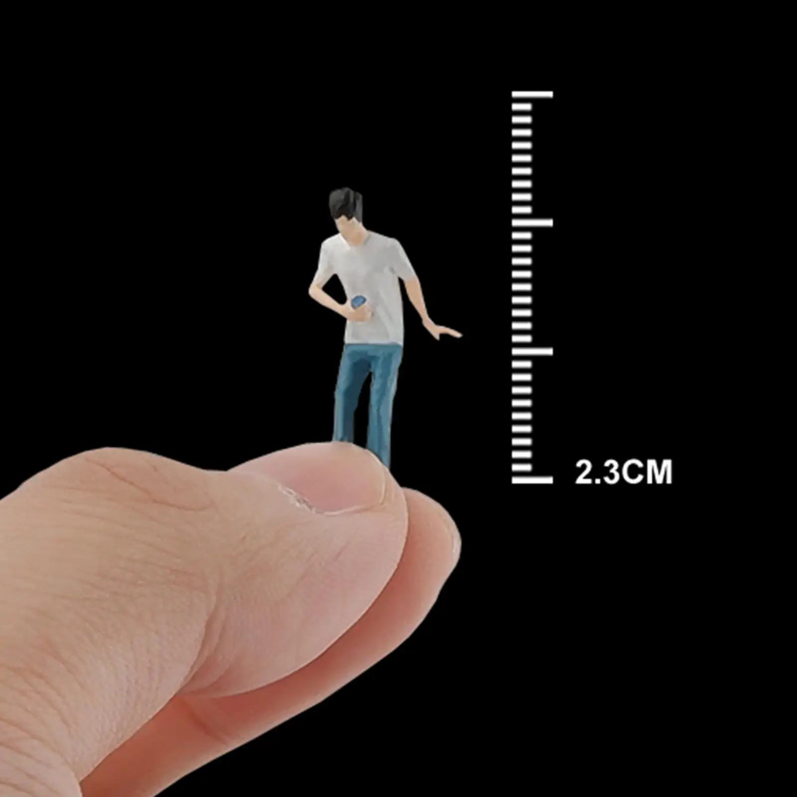 Miniature 1/64 Scale People Figures for Scenery Landscape Sand Table Decoration Layout