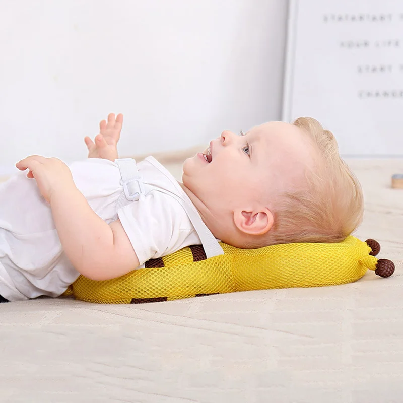Protector de espalda para bebé, aprender a caminar, anticaída, bonito abeja de dibujos animados, almohada protectora para niños y niñas, cojín seguro para la parte trasera del recién nacido - imagen 2