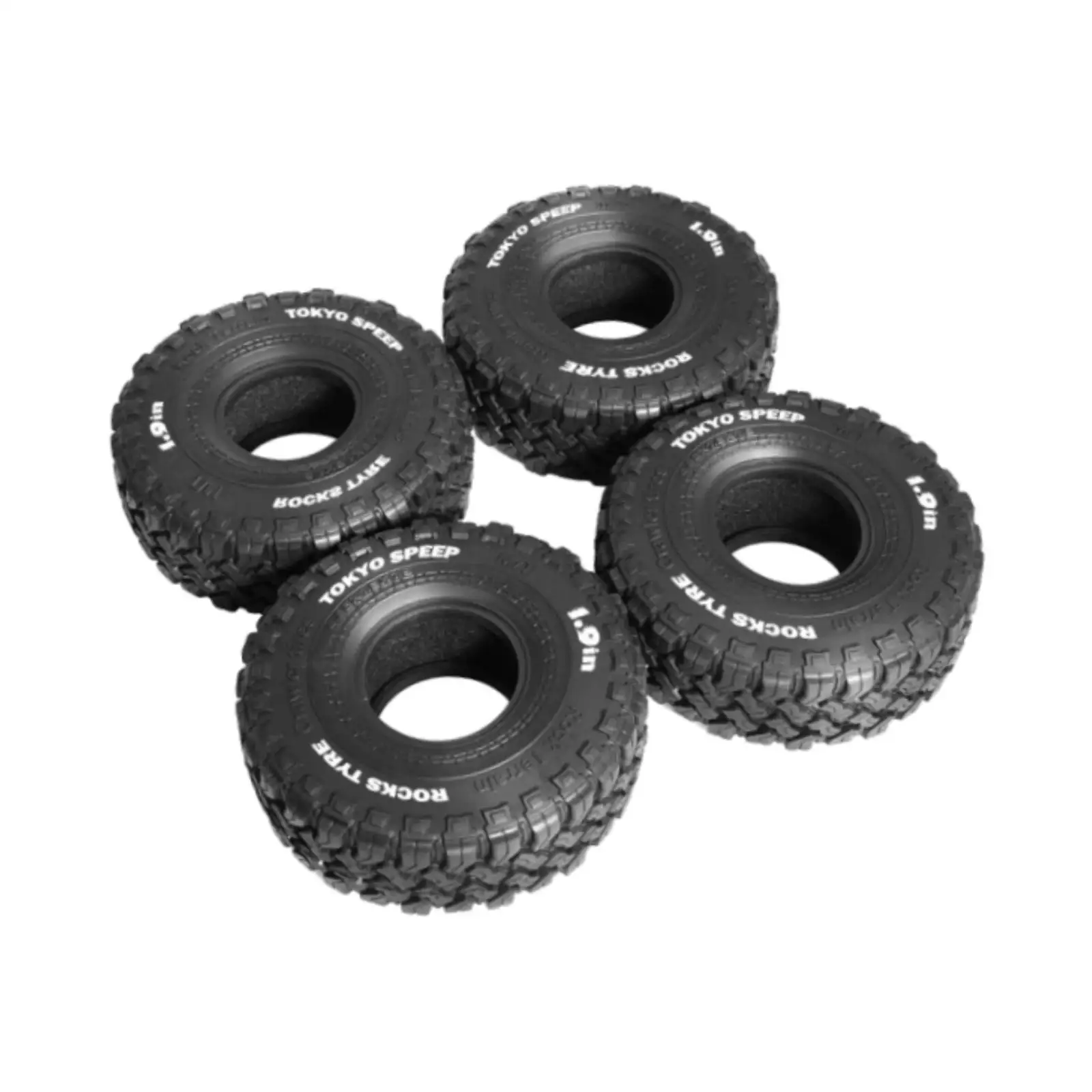 4x RC Crawler Tires Outer Diameter 11.6cm DIY Universal Practical Accessory