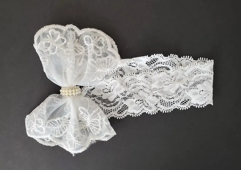 Conjunto de vestido de bautizo y diadema de encaje de 2 piezas: vestido de bautismo, vestido de niña de las flores - imagen 2