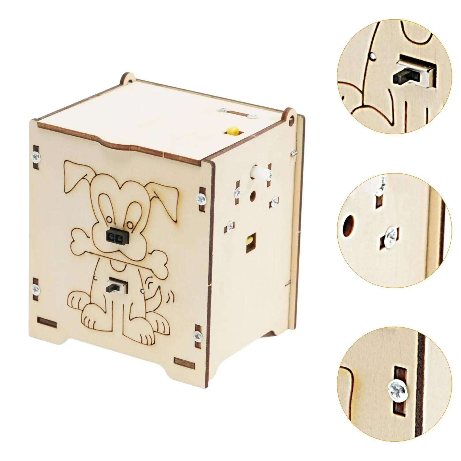 Smart Trash Bin DIY Kit Model Assemble Kits Trash Can for Kids Child Crafts