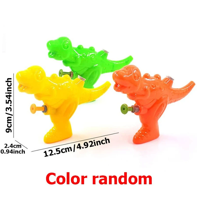 3 uds dinosaurio pistola de agua juguetes para niños tipo prensa Mini pistola de agua juguetes de agua de playa verano al aire libre transparente Color sólido TMZ - imagen 5