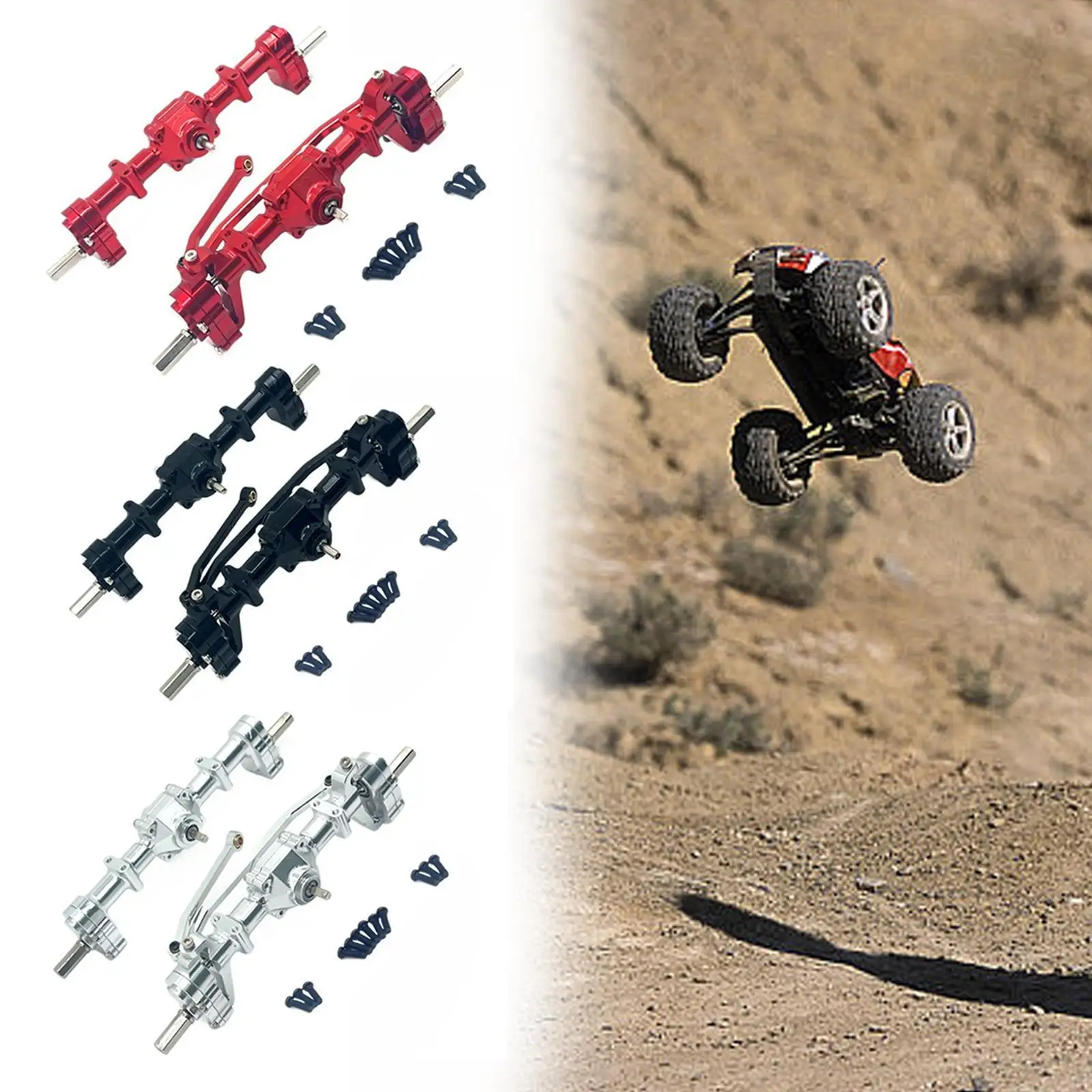 1/16 RC Car Front and Rear Axle Modification Aluminum Alloy for C14 B14 B24