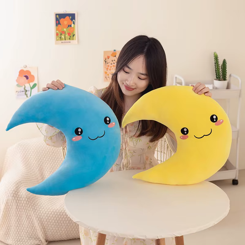 Peluche Luna suave para bebé – Almohada decorativa de regalo - imagen 4