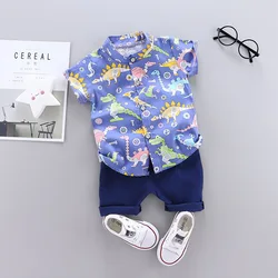Conjunto verano bebé: camiseta estampada y shorts de algodón