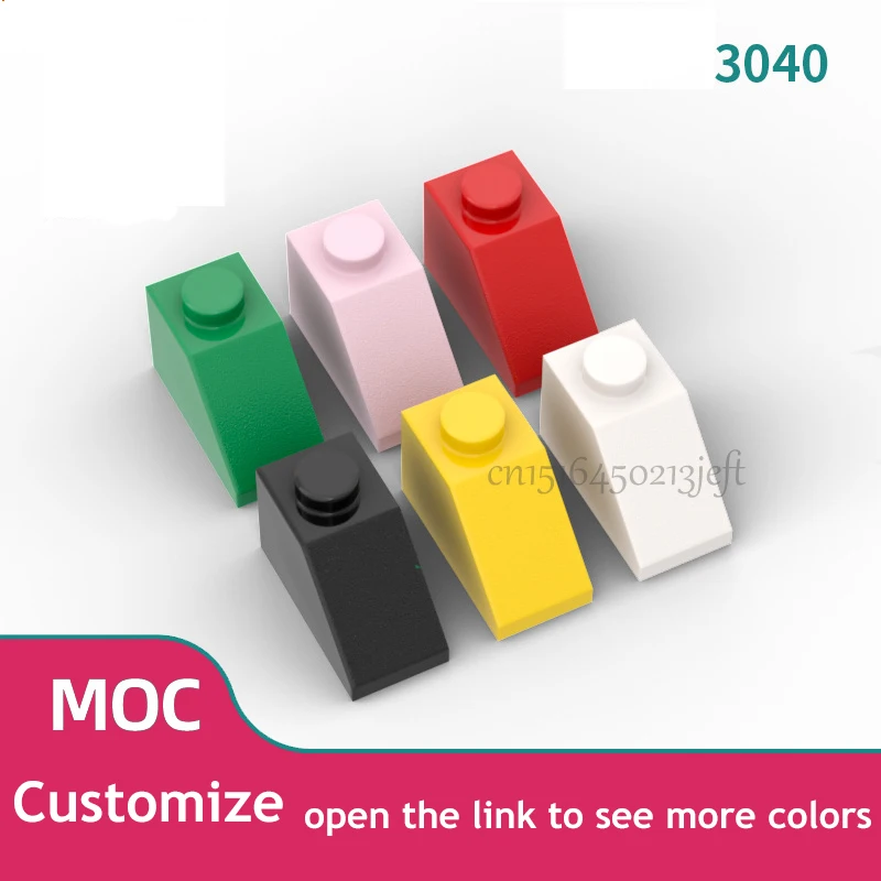 Bloques de construcción de figuras gruesas para niños, juguete de ladrillos con pendiente de 1x2, tamaño educativo creativo, Compatible con 500, 3040 piezas
