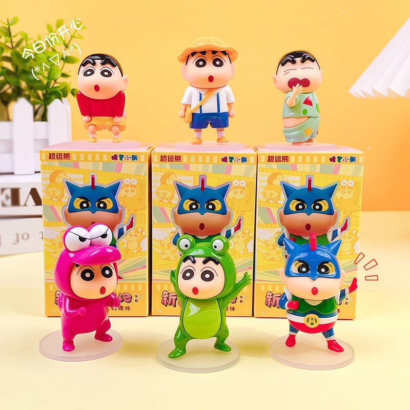 Crayon Shin-Chan Kamen Rider figura coleccionable coche escritorio - imagen 4