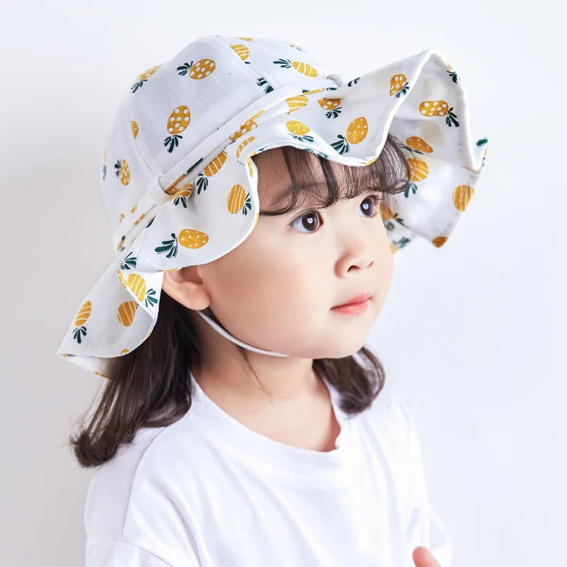 Sombrero algodón protección solar bebé niña verano - imagen 3