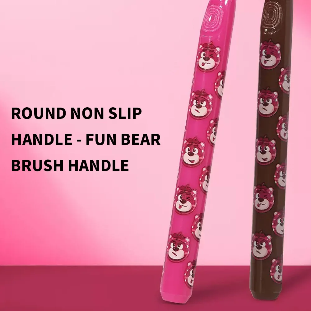 Cepillo de anillo de tres lados serie Strawberry, cepillo de dientes de cabeza grande, juego doble de pelo suave y bonito, completamente envuelto los dientes, limpieza profunda - imagen 3