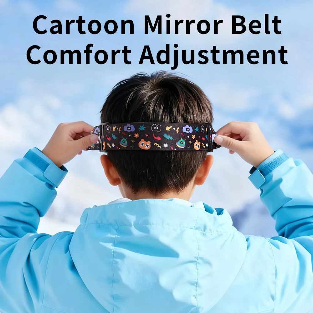 Gafas de esquí antiniebla para niños – Doble capa con correa ajustable - imagen 5