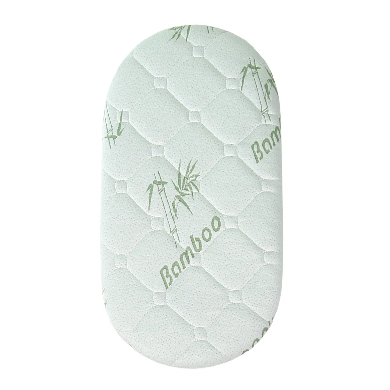 Cambiador de bebé, cesta Moisés o colchón ovalado con funda suave, colchón de estación de cambio de pañales de repuesto - imagen 5