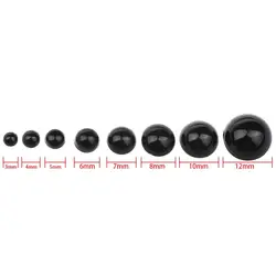 Ojos de seguridad negros para muñecas – Set artesanal