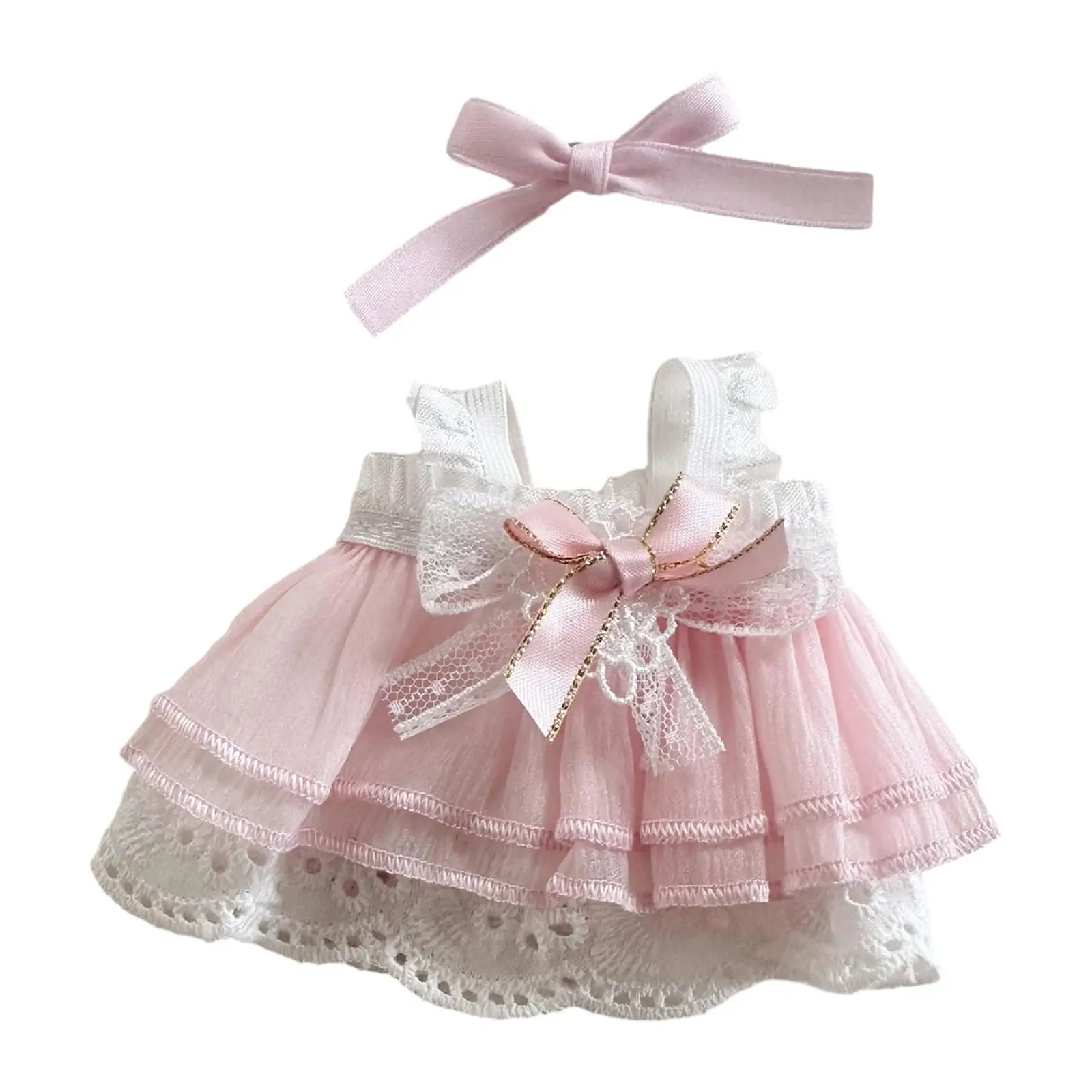 Doll Clothes Cute Doll Dress Lovely Stuffed Doll Clothes Doll Costume Fits 15cm17cm Pendant Dolls Child Toy Girls Gift