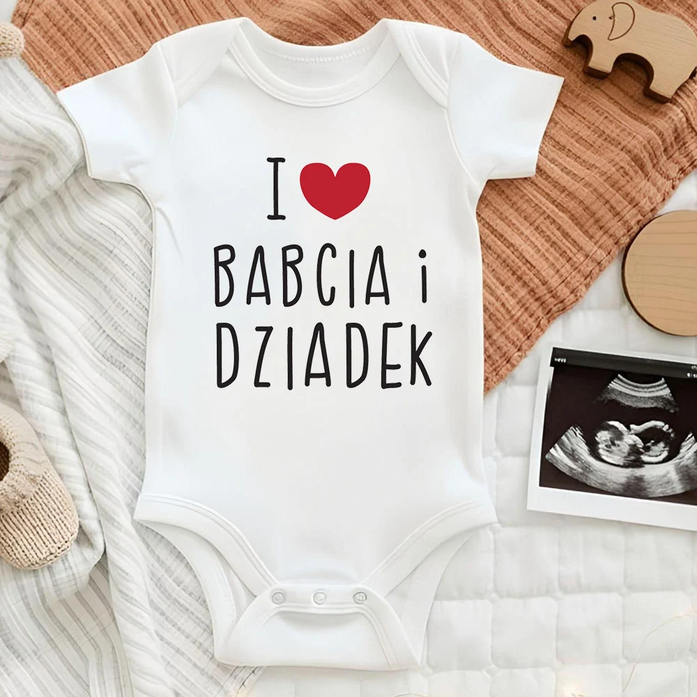 Pelele Babcia y Dziadek para recién nacido – Algodón suave - imagen 4