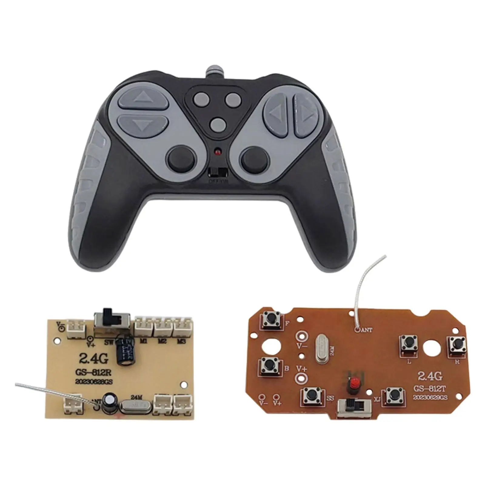 RC Transmitter and Receiver Board 6CH with Remote Control for Trucks Vehicles Engineering Vehicle RC Hobby Car Replacement Parts