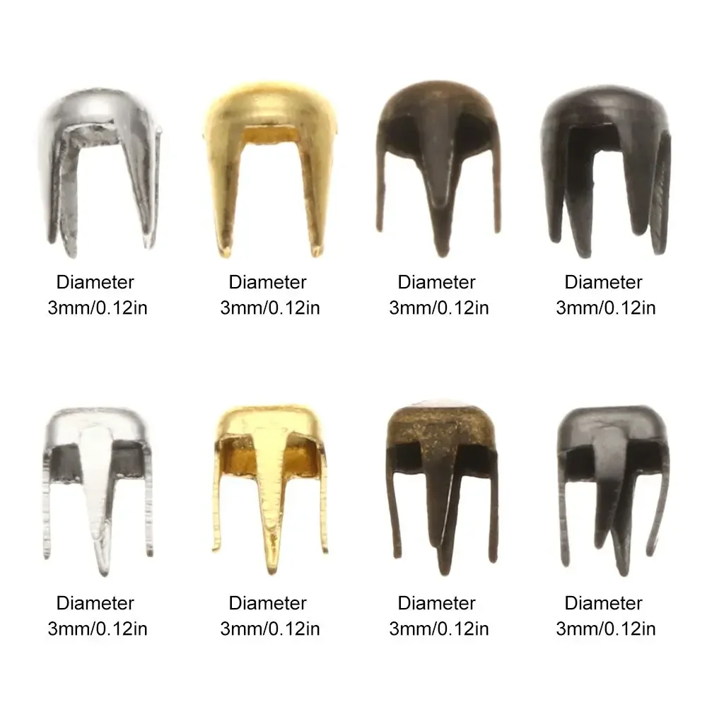 Cuentas pequeñas de metal para adornar ropa de muñecas – 50 piezas - imagen 5