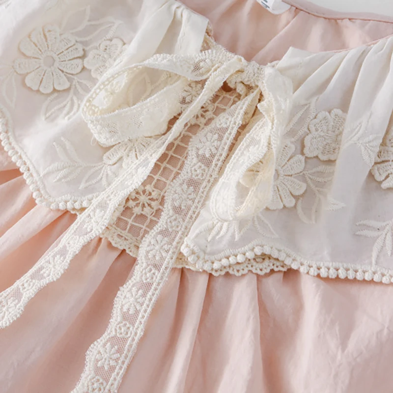 Ropa para niñas de 2 a 7 años, vestido acampanado para niñas, vestidos plisados para niñas, vestido suelto de primavera para niñas - imagen 5