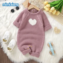 Pelele de punto para bebé con detalle corazón - Otoño-invierno