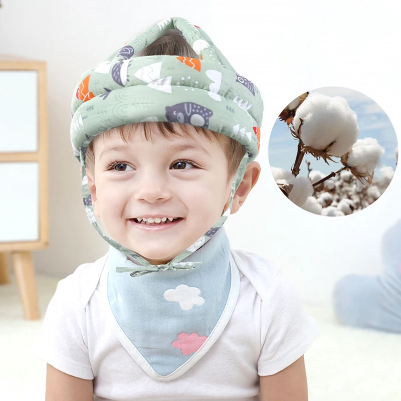 Casco de seguridad para bebé, casco de protección para la cabeza, almohadilla anticaída para niños pequeños, gorro ajustable cómodo para aprender a caminar - imagen 4