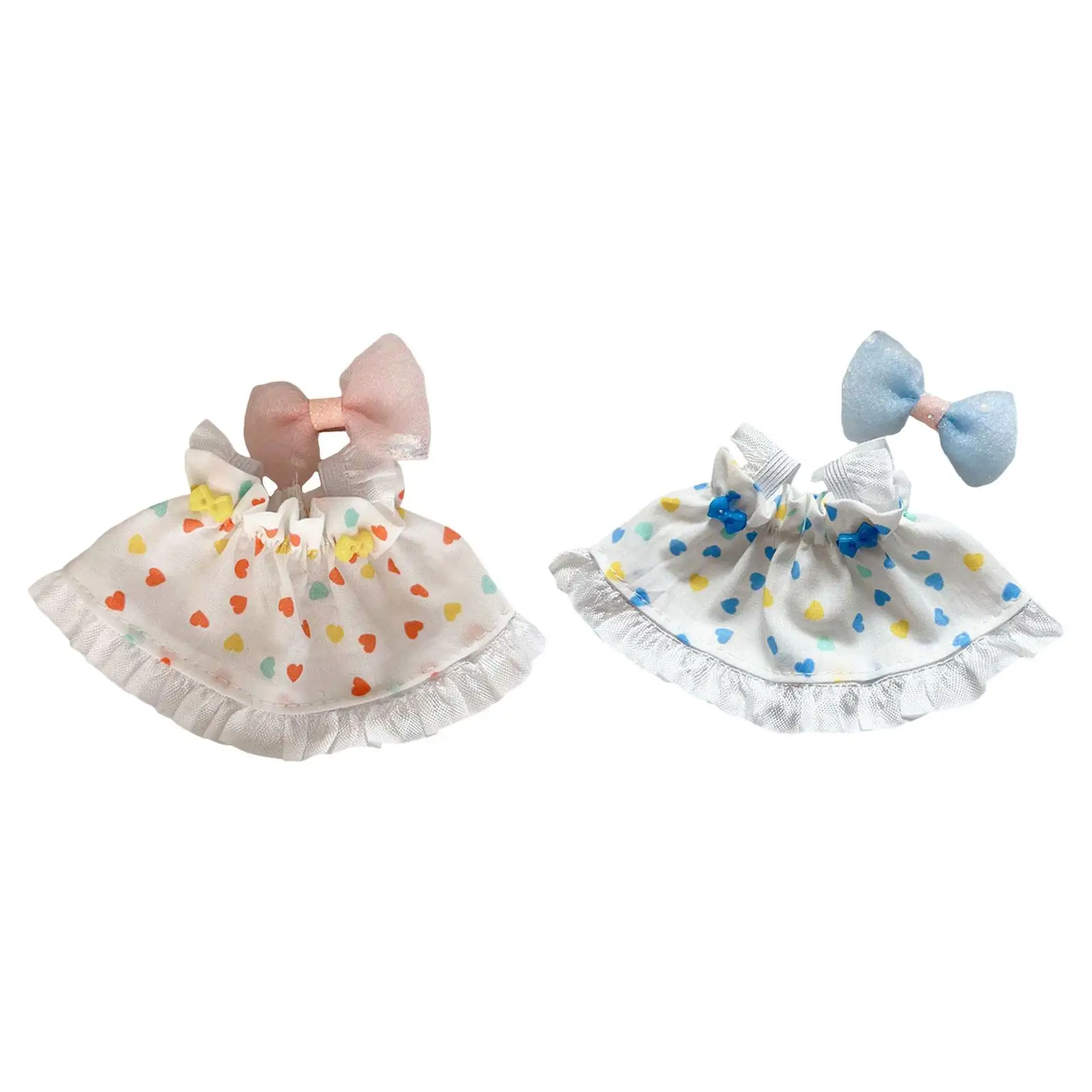 17cm Doll Dress Fashionable Costume Handmade Clothing Kids Pretend Play Girl Doll Clothes Doll Dress up for Party Gift Birthday