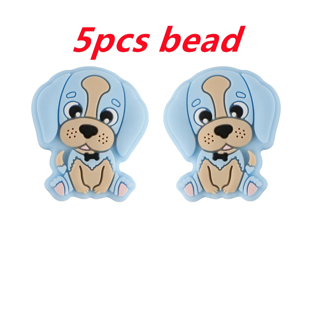 5pcs pastel blue