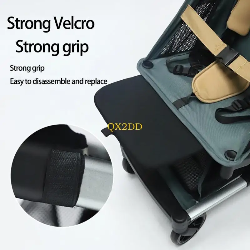 QX2D Instalación rápida Carrollers para bebés Extensión reposapiés 30x30cm Descanso piernas expandibles Diseño amplia - imagen 2