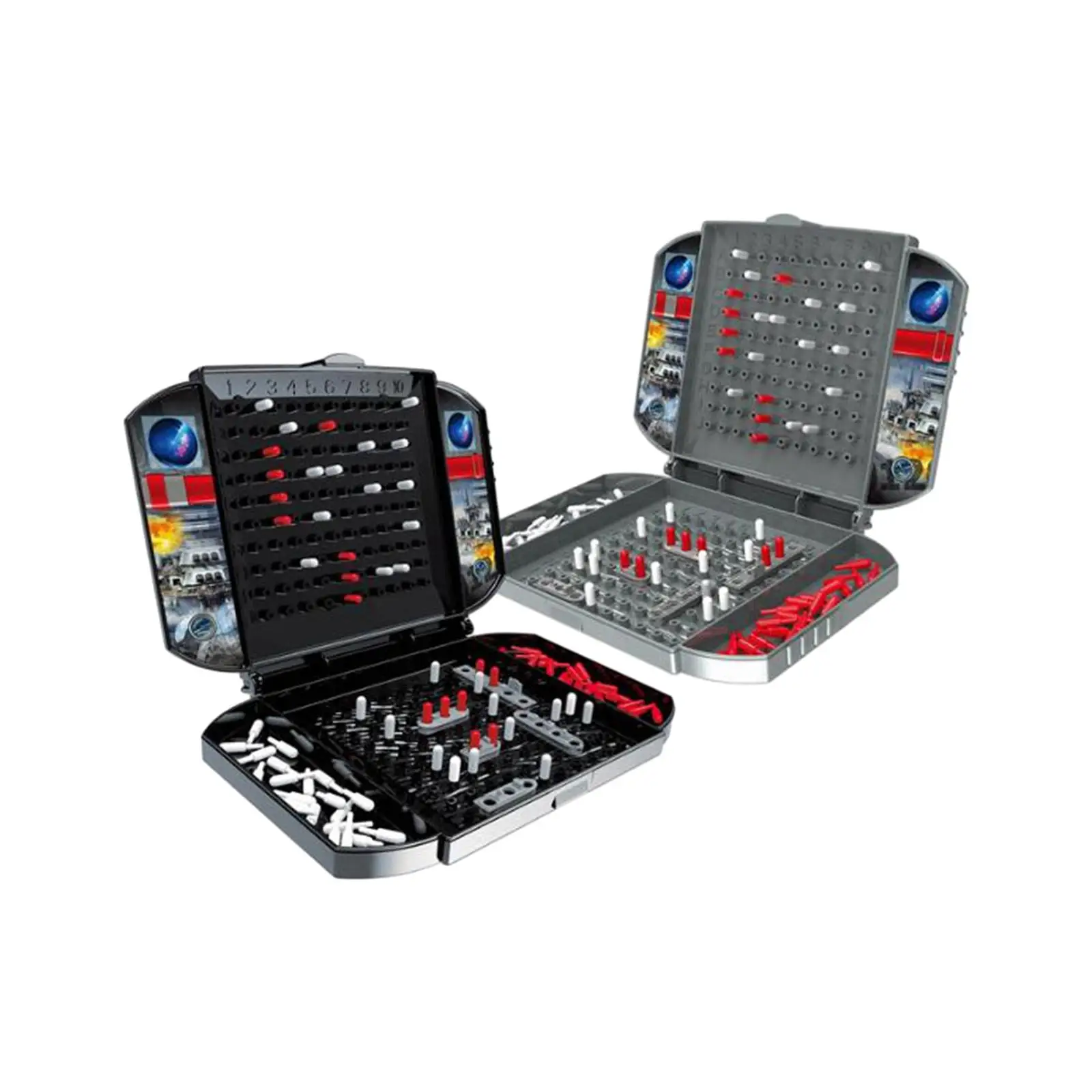 Sea Battle Game New Year Gifts Interactive Game Strategy Board Sea Battle Ship Battling Game for Travel Kids Children Adults