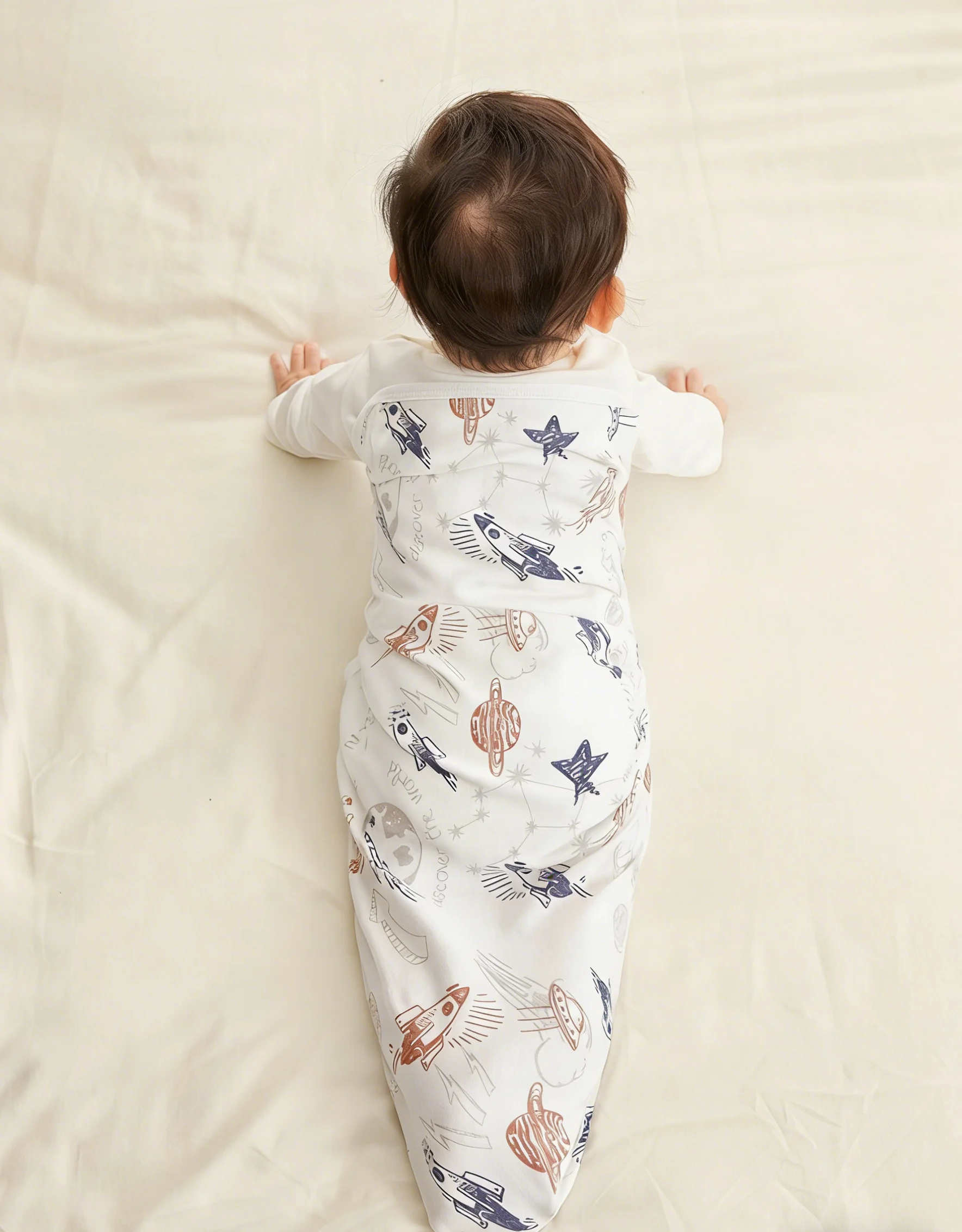 Manta envolvente para bebé con estampado infantil - imagen 4