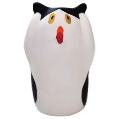 Figura de acción genuina gato gritando Gacha gato divertido dibujos animados modelo de adorno 3D - imagen 5