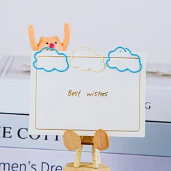Clips de papel con forma de nube decorativos y bonitos