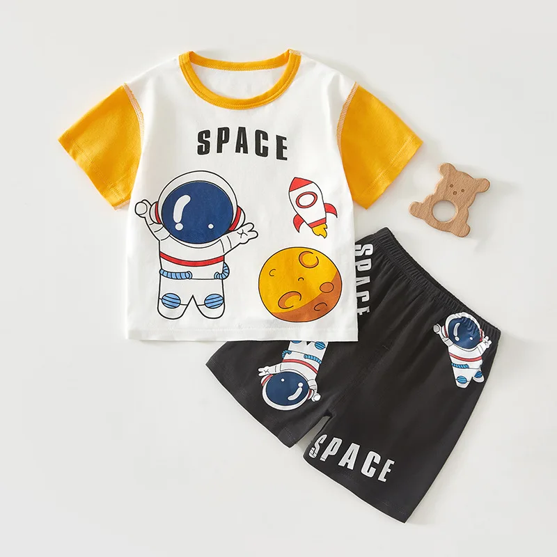 Conjunto bebé verano algodón puro – dos piezas camiseta y short