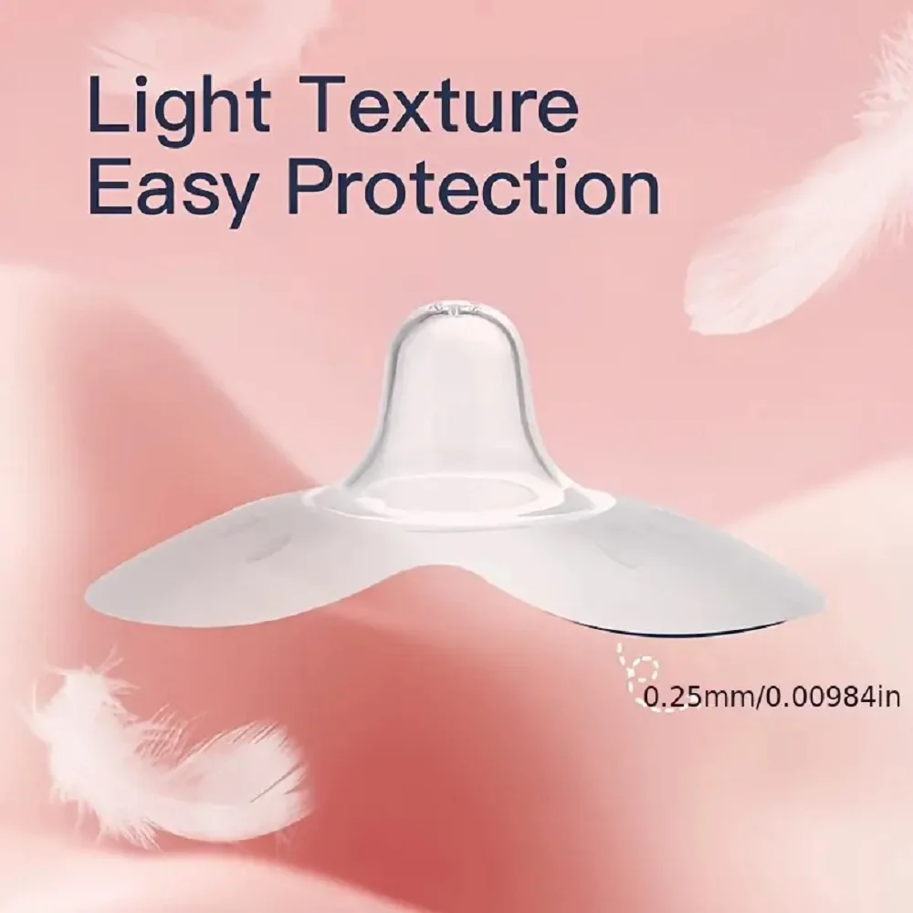 Protectores de silicona para lactancia materna, protectores de pezones para alimentar a la madre, cubierta de protección, Escudo de lactancia de leche suave, 2 piezas - imagen 5