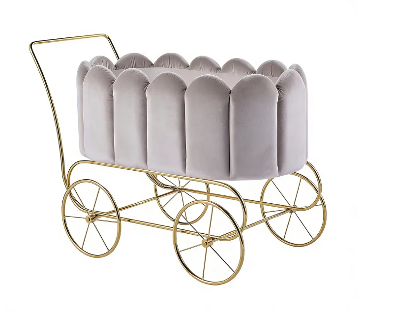 Cochecito de bebé de moda de cuna recién nacida extraíble sin pintura cuna personalizada - imagen 5