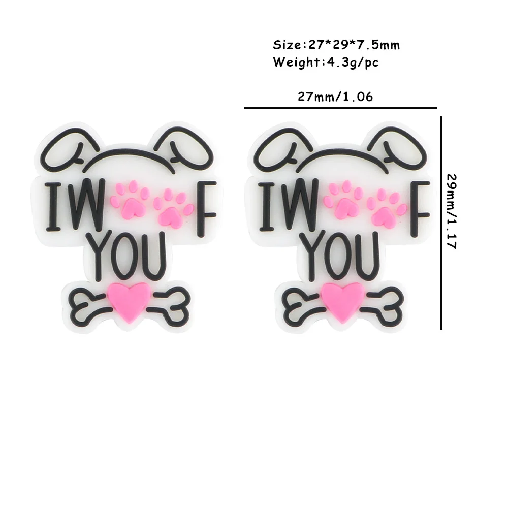 10pcs Letter dog