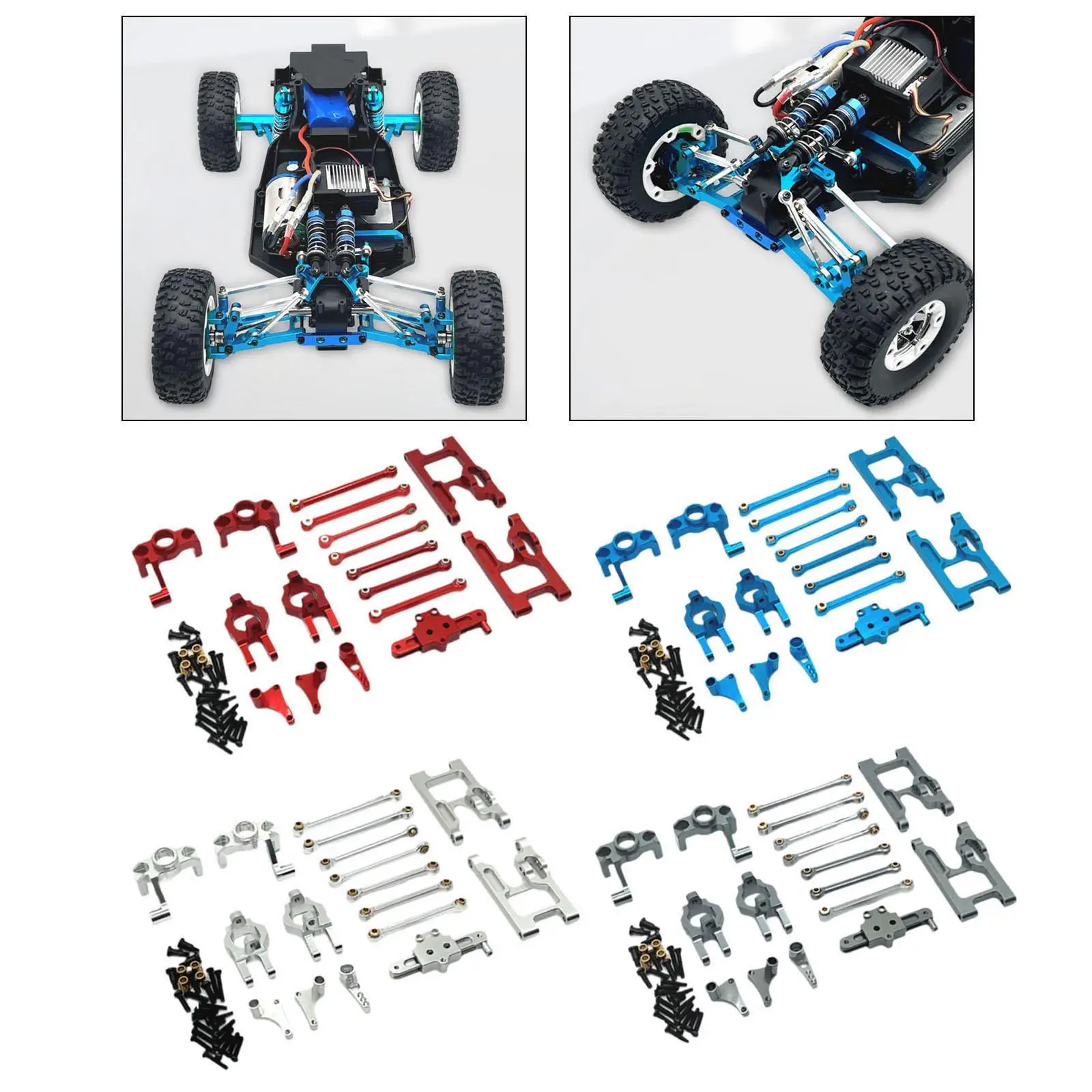 RC Car Upgraded Metal Parts Easy to Install Spare Accessory Kits