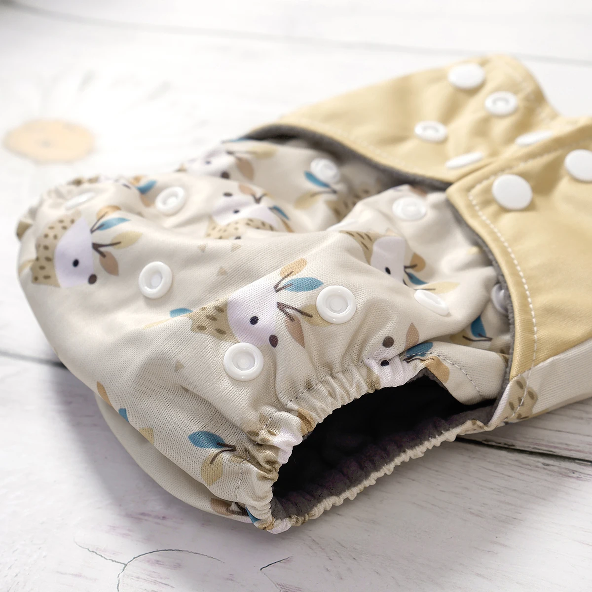 Pañales de tela con bolsillo interior para bebé de carbón de bambú Elinfant, pañal de tela impermeable para bebé, pantalones de entrenamiento lavables ajustables - imagen 3