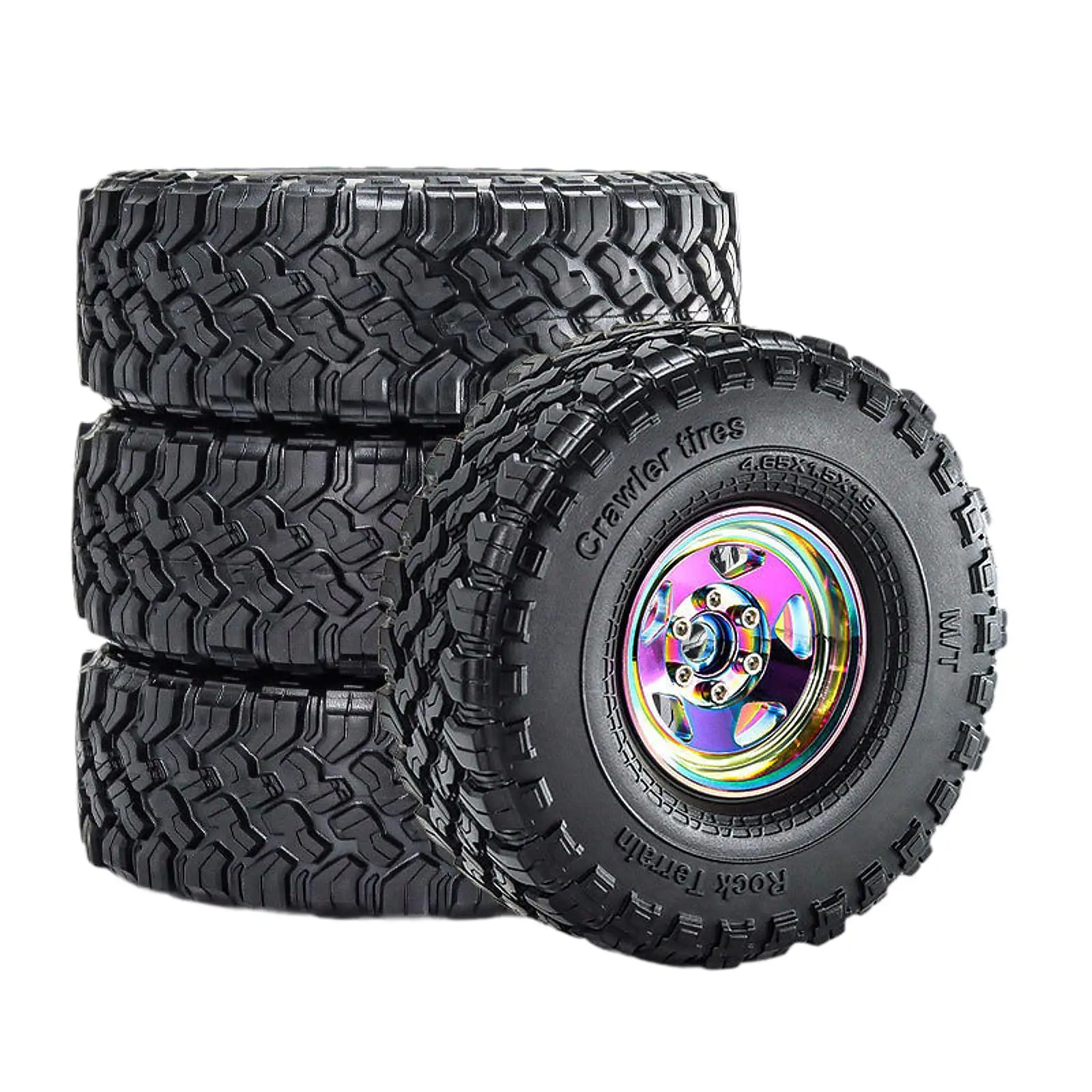 4x RC Car Wheels and Tires RC Upgrade Part Simulation RC Modification Spare