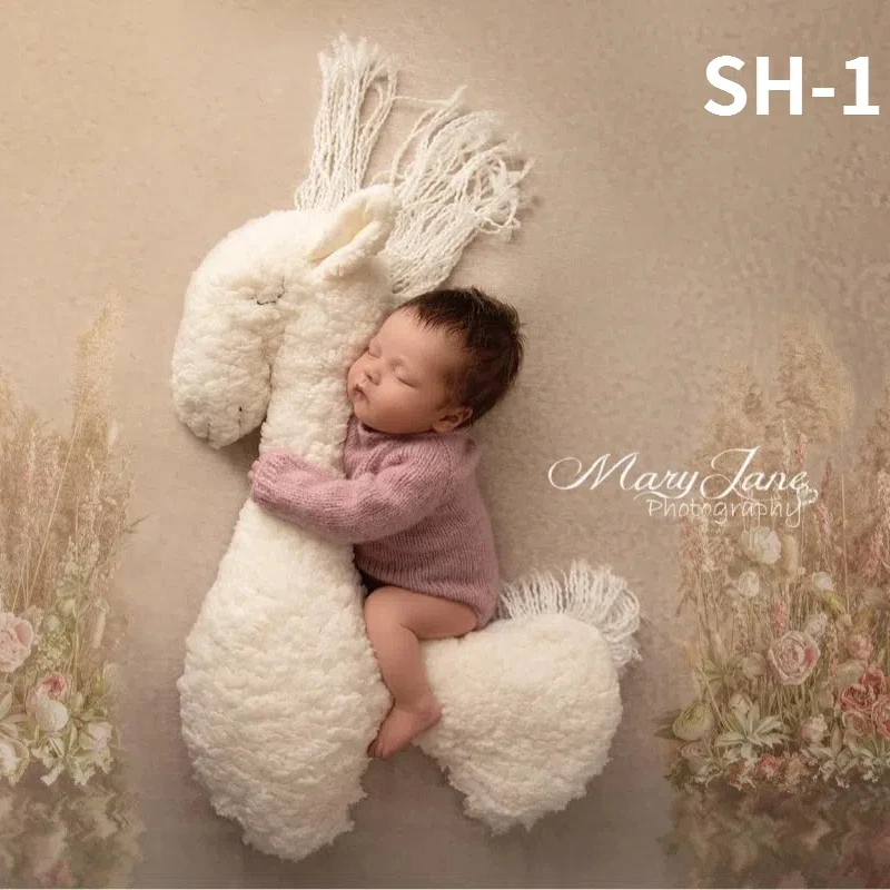 Accesorios newborn para sesión de fotos – Unicornio y cojín